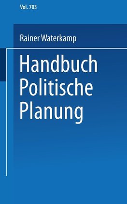 Handbuch politische Planung