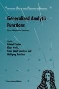 Generalized Analytic Functions