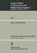 Nonlinear Programming Codes