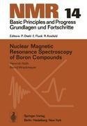 Nuclear Magnetic Resonance Spectroscopy of Boron Compounds