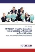 Different ways to organize the processes of financial administration