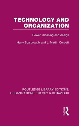 Technology and Organization (RLE