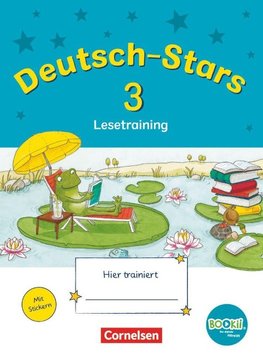 Deutsch-Stars - BOOKii-Ausgabe - 3. Schuljahr. Lesetraining - Übungsheft mit Lösungen