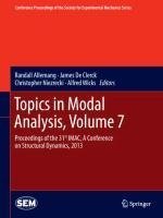 Topics in Modal Analysis, Volume 7