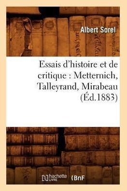 Essais d'histoire et de critique