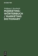 Marketing-Wörterbuch / Marketing Dictionary