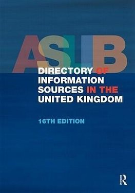 Publications, E: ASLIB Directory of Information Sources in t
