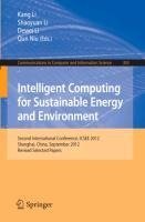 Intelligent Computing for Sustainable Energy and Environment