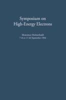 Symposium on High-Energy Electrons