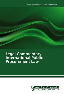 Legal Commentary International Public Procurement Law