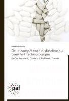 De la compétence distinctive au transfert technologique