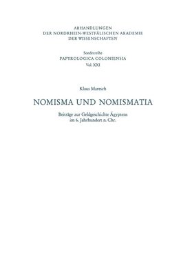 Nomisma und Nomismatia