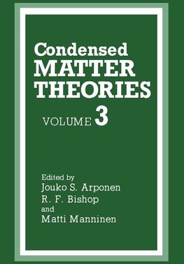 Condensed Matter Theories