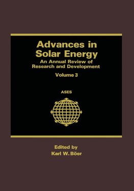 Advances in Solar Energy