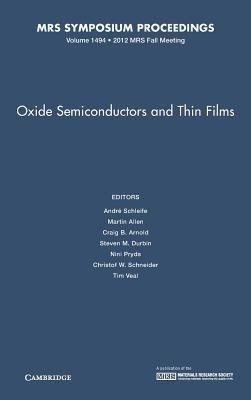 Oxide Semiconductors and Thin Films