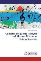 Complex Linguistic Analysis of Musical Discourse
