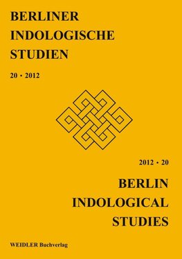 Berliner Indologische Studien, Band 20