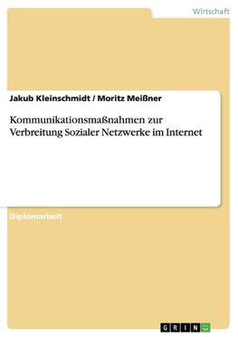 Kommunikationsmaßnahmen zur Verbreitung Sozialer Netzwerke im Internet