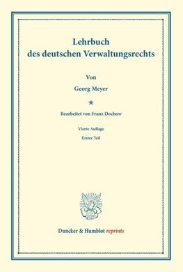 Lehrbuch des deutschen Verwaltungsrechts