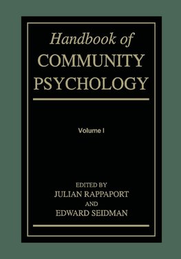 Handbook of Community Psychology