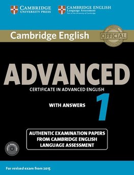 Cambridge English Advanced 1 for updated exam.Student's Book with answers and downloadable audio
