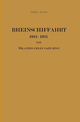 Rheinschiffahrt 1913-1925