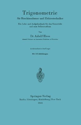 Trigonometrie für Maschinenbauer und Elektrotechniker