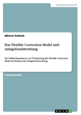 Das Flexible Correction Model und Anlagefondswerbung