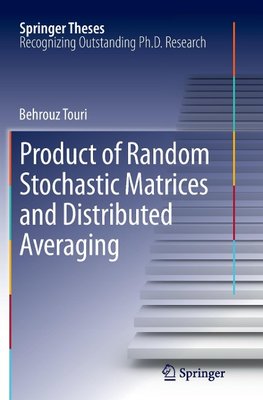 Product of Random Stochastic Matrices and Distributed Averaging