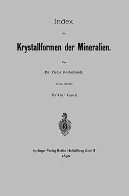 Index der Krystallformen der Mineralien