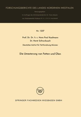 Die Umesterung von Fetten und Ölen