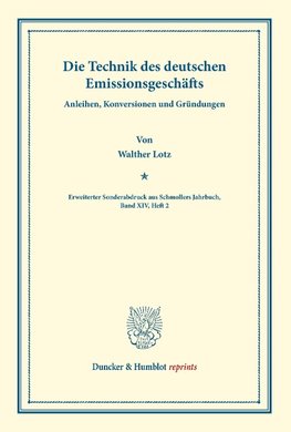Die Technik des deutschen Emissionsgeschäfts.