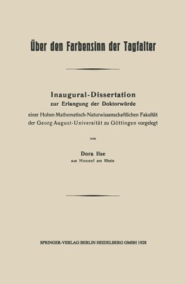 Über den Farbensinn der Tagfalter