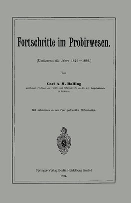 Fortschritte im Probirwesen