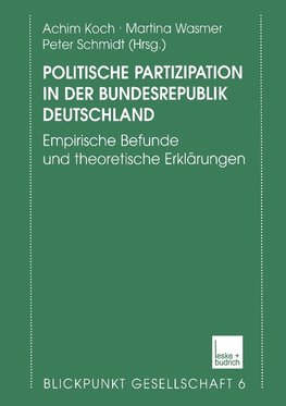 Politische Partizipation in der Bundesrepublik Deutschland