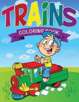 Trains Coloring Book