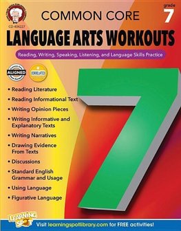 Common Core Language Arts Workouts, Grade 7