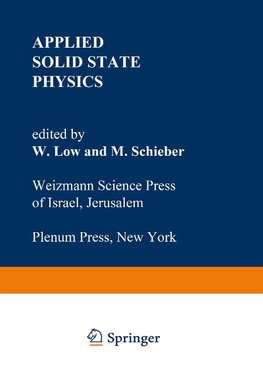 Applied Solid State Physics