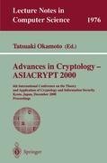Advances in Cryptology - ASIACRYPT 2000