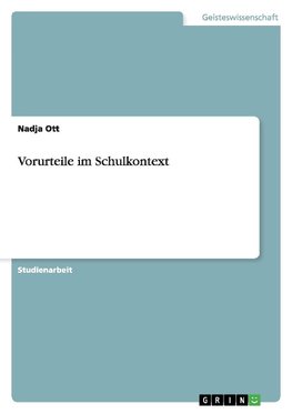Vorurteile im Schulkontext