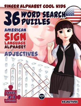 36 Word Search Puzzles with The American Sign Language Alphabet