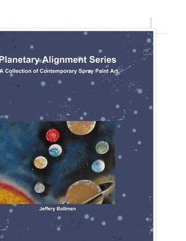 Planetary Alignment Series Contemporary Spray Paint Art