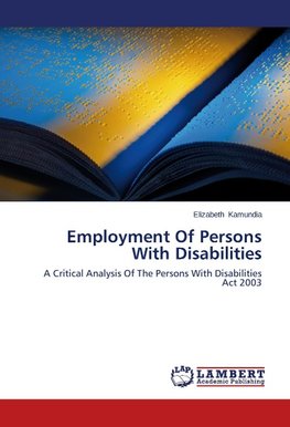 Employment Of Persons With Disabilities