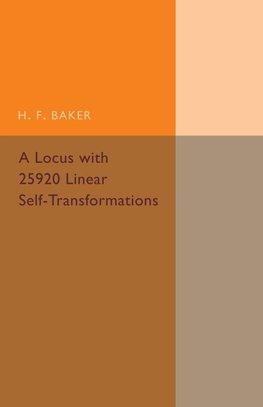 A Locus with 25920 Linear             Self-Transformations