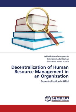 Decentralization of Human Resource Management in an Organization