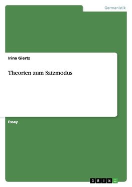 Theorien zum Satzmodus