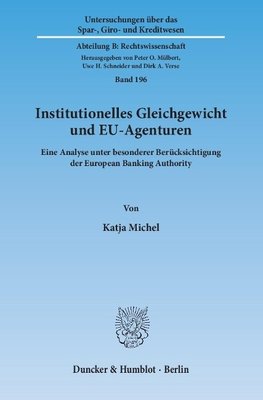 Institutionelles Gleichgewicht und EU-Agenturen.