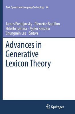 Advances in Generative Lexicon Theory