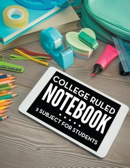 College Ruled Notebook - 2 Subject For Students