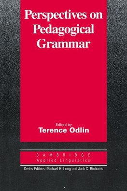 Perspectives on Pedagogical Grammar